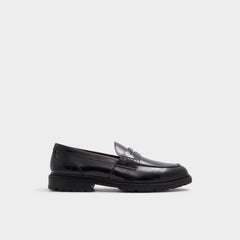 Aldo | Aleris Black Men's Dress Shoes - Loafer, Lug sole