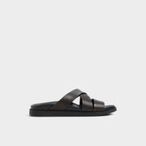 Aldo | Kairo Dark Brown Men's Sandals & Slides - Slide sandal