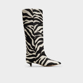 Aldo | Gabelia in White Black - Knee-high boot, Kitten heel