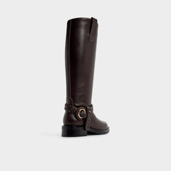 Aldo | Philippa in Dark Brown - Riding boot, Block heel