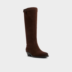 Aldo | Emberlyn in Dark Brown 14163446 - Knee-high western boot, Cup sole