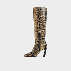 Aldo | Vivienna in Brown Multi - Knee-high boot, Block heel