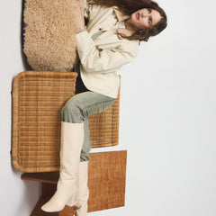 Aldo | Helana in Wc Cream - Knee-high boot, Block heel
