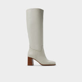 Aldo | Elyze in White Bone - Knee-high boot, Block heel