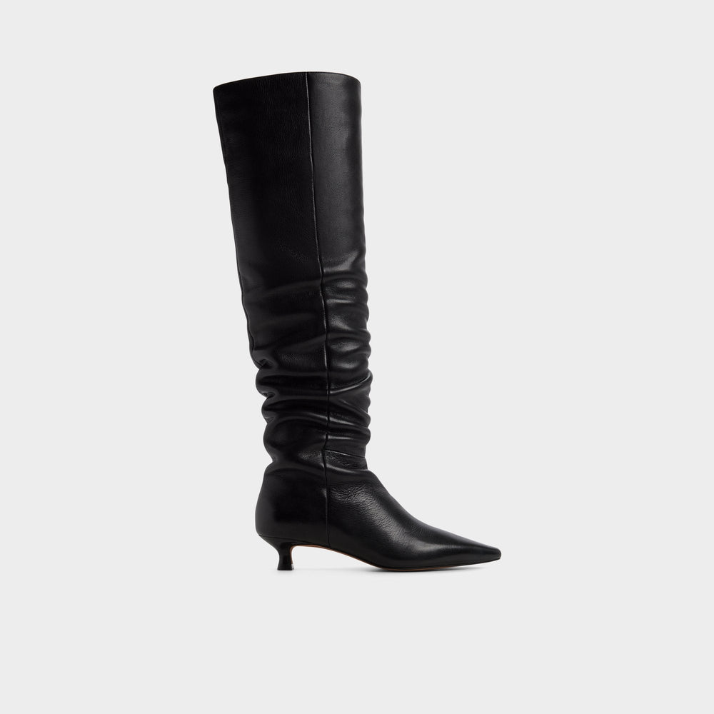 Aldo | Muttsee Black Women's Tall Boots - Over-the-knee boot, Kitten heel