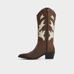 Aldo | Nebraska Royal Brown Women's Western - Mid-calf western boot