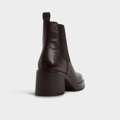 Aldo | Anneliese in Medium Brown - Chelsea boot, Lug sole