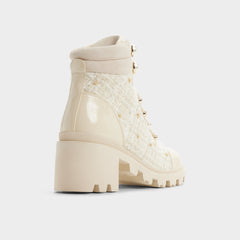 Aldo | Mariettia in Other White - Lace-up boot, Lug sole