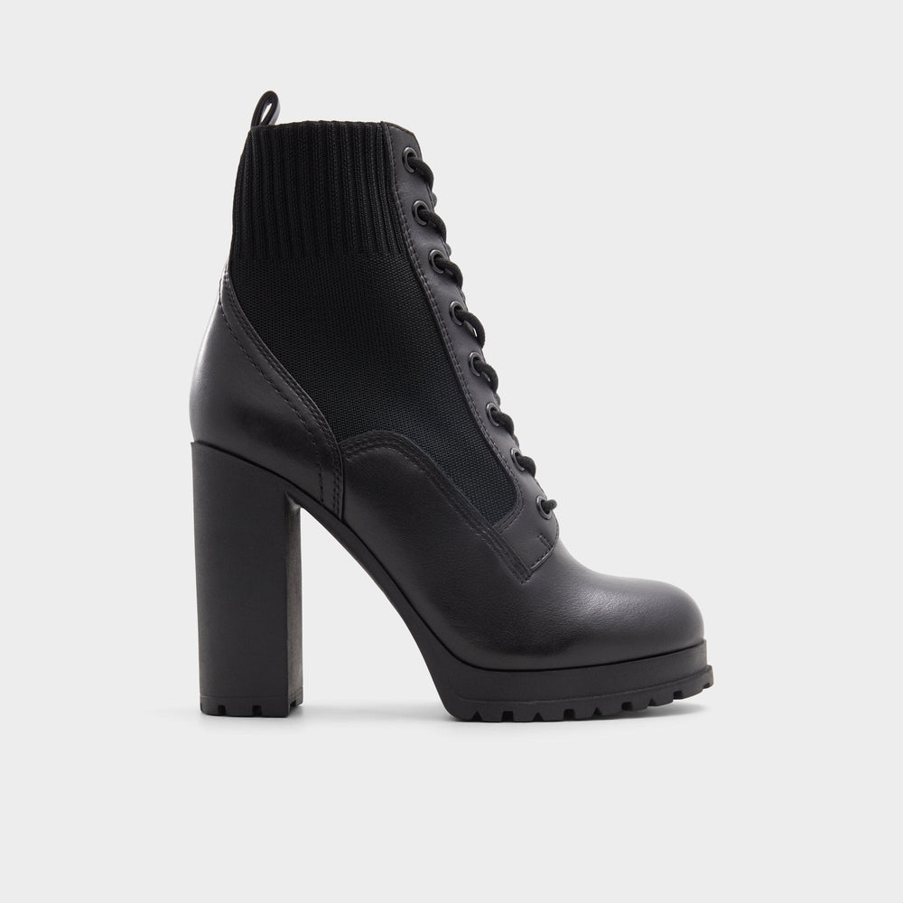 Aldo | Rebellious Black Women's Combat boots - Combat ankle boot, Lug sole