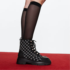 Aldo | Marthia in Other Black - Combat ankle boot, Black