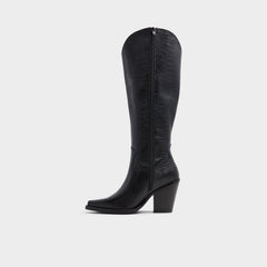 Aldo | Nevada-wc Black Women's Western - Western knee-high boot, Black