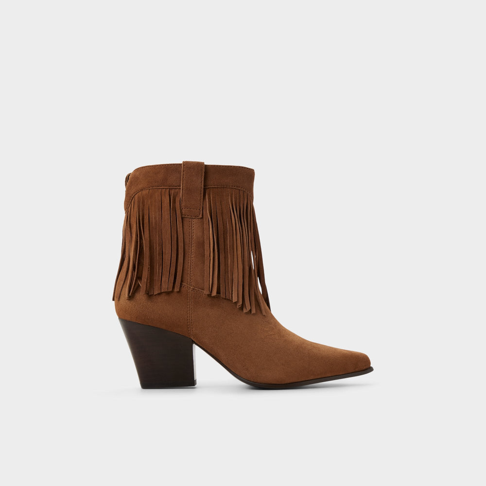 Aldo | Jollene in Dark Brown - Western boot, Block heel