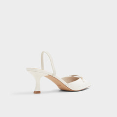 Aldo | Nailah White/Bone Women's Kitten heels - Slingback heel, Kitten heel