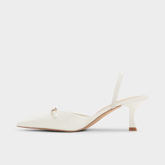 Aldo | Nailah White/Bone Women's Kitten heels - Slingback heel, Kitten heel