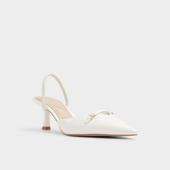 Aldo | Nailah White/Bone Women's Kitten heels - Slingback heel, Kitten heel