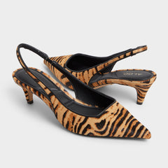 Aldo | Leanah in Open Brown - Slingback heel, Kitten heel