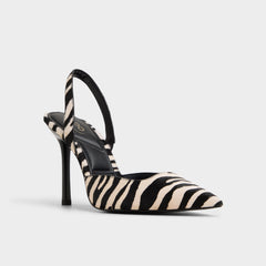 Aldo | Berolden White/Black Women's Animal Prints - Slingback heel