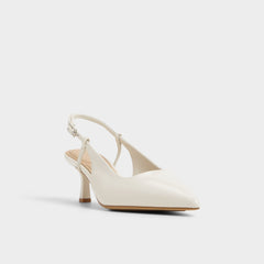 Aldo | Adan in White Bone - Slingback heel, Kitten heel