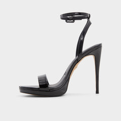 Aldo | Katelina Black Women's Heeled sandals - Strappy heeled sandal, Stiletto platform
