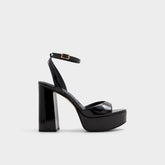 Aldo | Valoria Black Women's Platform sandals - Strappy heeled sandal, Platform