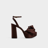 Aldo | Luscious in Dark Brown - Strappy heeled sandal, Platform