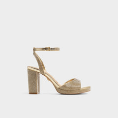 Aldo | Alluring Champagne Women's Strappy sandals - Strappy heeled sandal, Platform