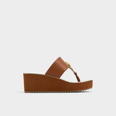 Aldo | Penelopy Medium Brown Women's Platform sandals - Wedge sandal, Wedge heel