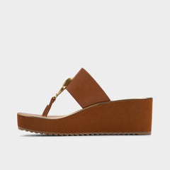Aldo | Penelopy Medium Brown Women's Platform sandals - Wedge sandal, Wedge heel