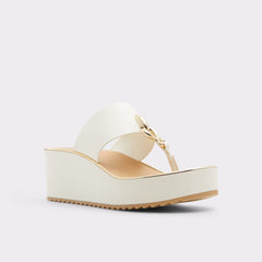 Aldo | Penelopy White Women's Wedges - Wedge sandal, Wedge heel