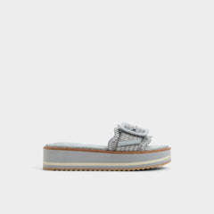 Aldo | Wavynelly Other Blue Women's Flats - Slide sandal, Platform