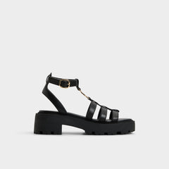 Aldo | Lamington Black Women's Strappy sandals - Gladiator sandal, Lug sole