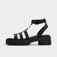 Aldo | Lamington Black Women's Strappy sandals - Gladiator sandal, Lug sole