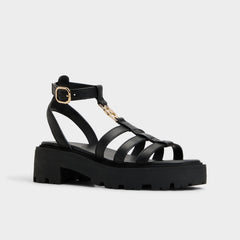Aldo | Lamington Black Women's Strappy sandals - Gladiator sandal, Lug sole