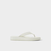 Aldo | Grettle White/Bone Women's Flats - Flip flop, Flatform