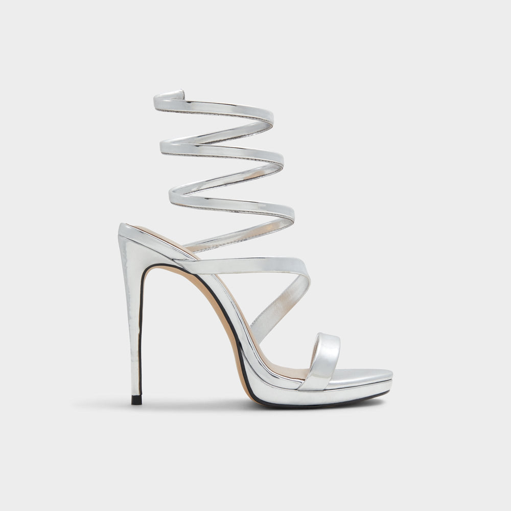 Aldo | Katswirl in Silver - Strappy sandal, Stiletto platform