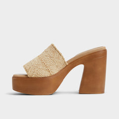 Aldo | Maysee Natural Women's Platform sandals - Heeled mule, Platform