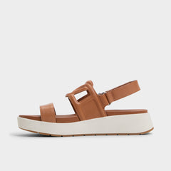 Aldo | Onuvia Medium Brown Women's Footbed sandals - Footbed sandal, Flatform