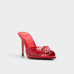 Aldo | Lovemule in Medium Red - Heeled mule, Stiletto heel