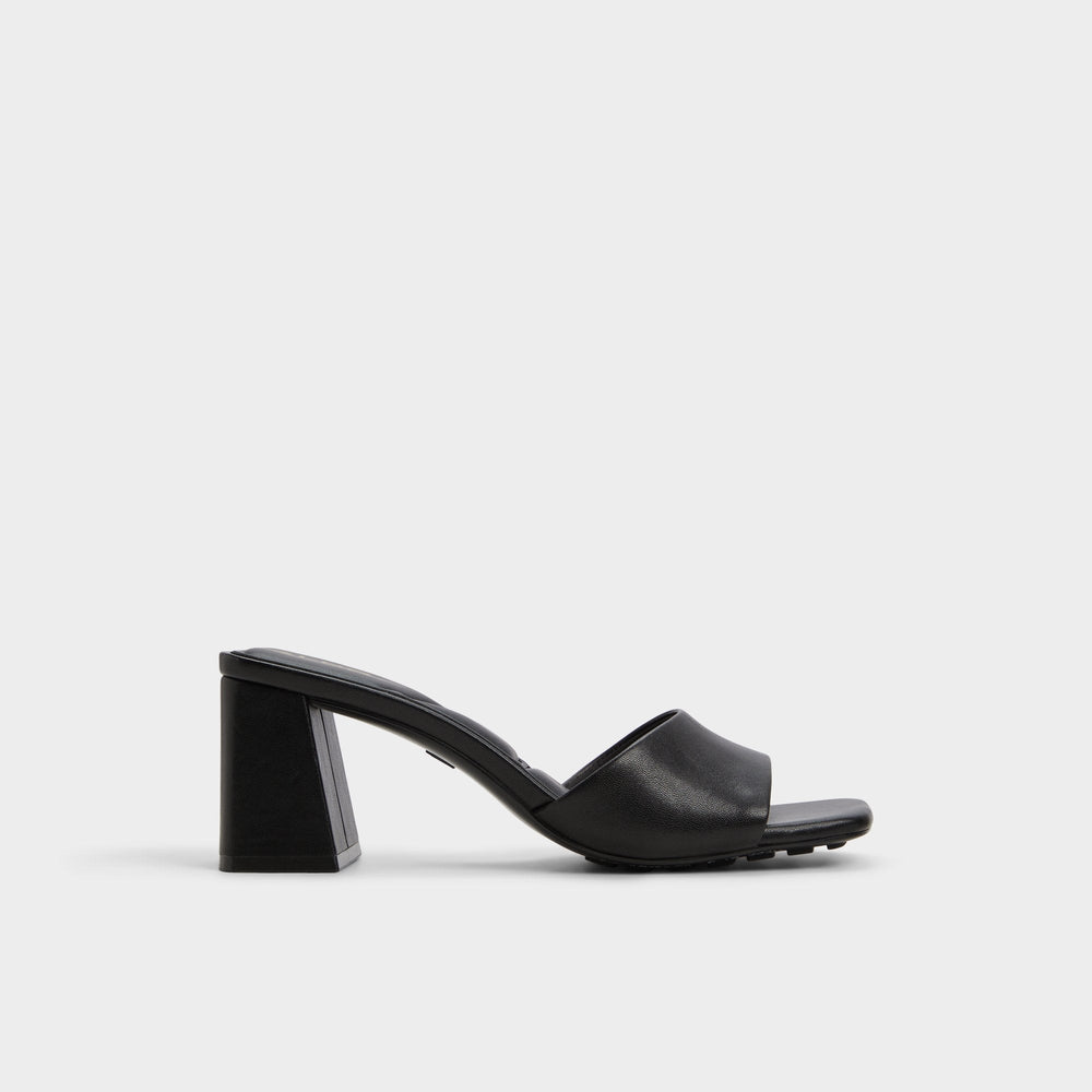 Aldo | Tisha Black Women's Heeled mules - Heeled mule, Block heel