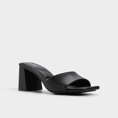 Aldo | Tisha Black Women's Heeled mules - Heeled mule, Block heel