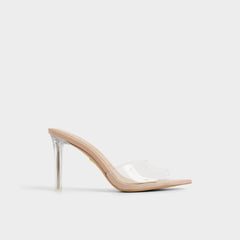 Aldo | Anitabrilden Beige Women's Mule slides - Heeled mule, Stiletto heel