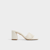 Aldo | Beachdate White/Bone Women's Block heels - Heeled mule, Block heel