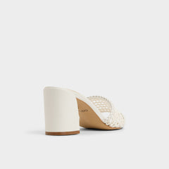 Aldo | Beachdate White/Bone Women's Block heels - Heeled mule, Block heel