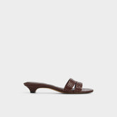 Aldo | Scarletta Dark Brown Women's Heeled mules - Heeled mule, Kitten heel