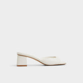 Aldo | Aneky in White Bone - Heeled mule, Block heel