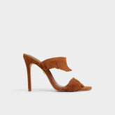 Aldo | Nahanie in Medium Brown - Heeled mule, Stiletto heel