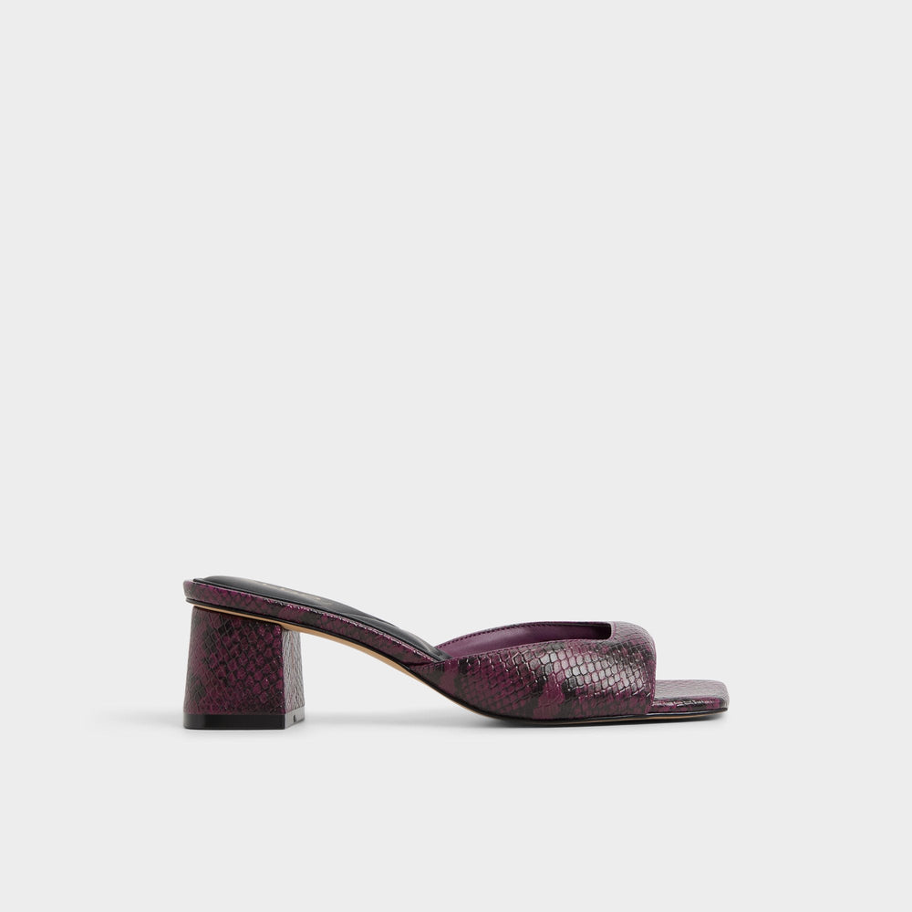 Aldo | Aneky in Bordo - Heeled mule, Block heel
