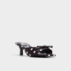 Aldo | Belerose in Black White - Heeled mule, Stiletto heel