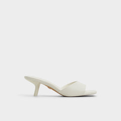 Aldo | Enchanting White Women's Heeled mules - Heeled mule, Kitten heel