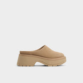 Aldo | Academia Beige Women's Cold Weather Shoes - Heeled mule, Lug sole